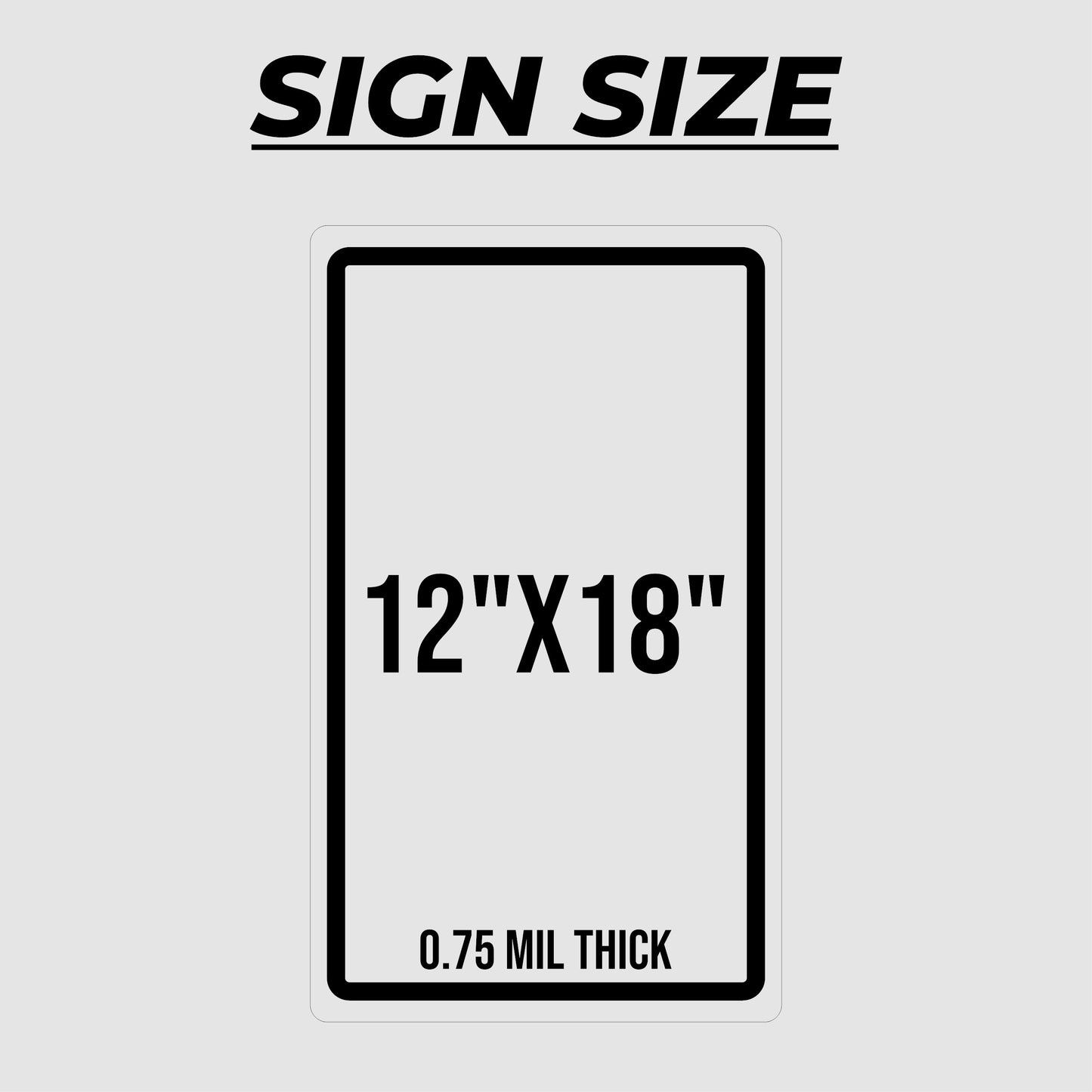Custom Photo Parking Sign 12"x18"