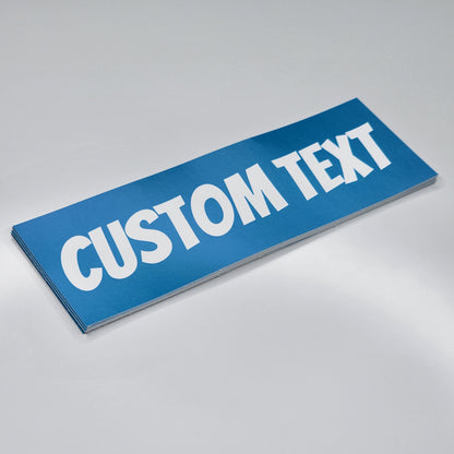 Custom Text Rectangle Stickers