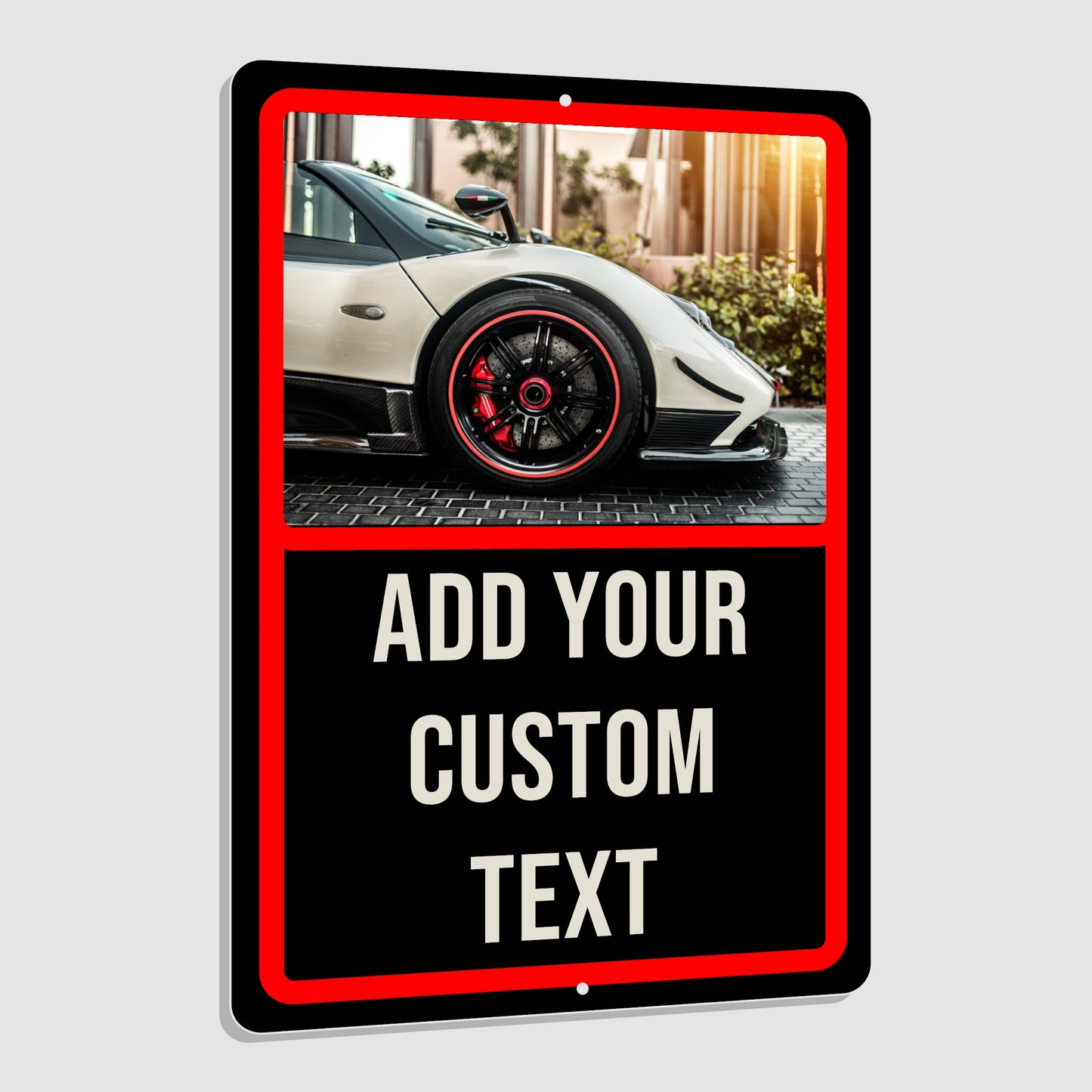Custom Photo Parking Sign 12"x18"