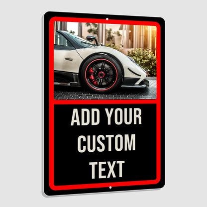 Custom Photo Parking Sign 12"x18"